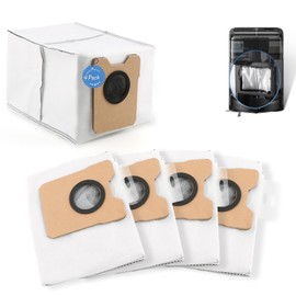 RongZy 4 Pack 3.1L for Eufy C20 Omni Dust Bags Replacement Compatible with Eufy C10 Omni Large Capacity Dust Bags