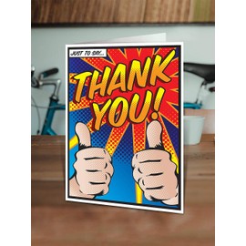 Brainbox Candy - Thank You Cards - 20 Card Bundle Pack - Multipack of Cards to Say Thanks - Same Design - For Him Her Women Men - Supply Bulk Buy