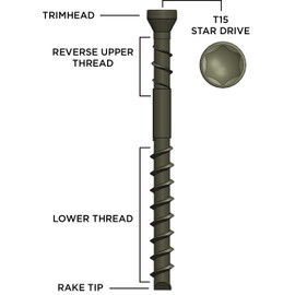 CAMO Edge Deck Screws 2-3/8" ProTech (700 ct)