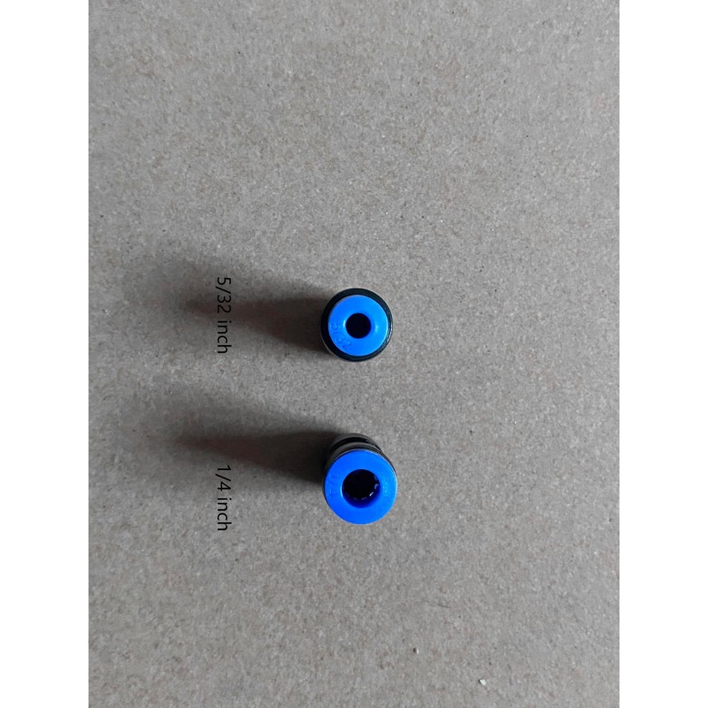 1/4" OD x 5/32" OD Pneumatic quick Connector Push to