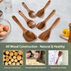 Onader Wooden Spoons for Cooking, 6Pcs Kitchen Utensils for Non-Stick