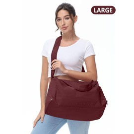 Large Gym Bag for Women with Shoes Compartment, Stylish Duffle Travel Bag for Plane, Lightweight Duffle Bag for Women & Men, Sport Gym Tote Bag with Wet Pocket for Yoga, Pilates, Swimming