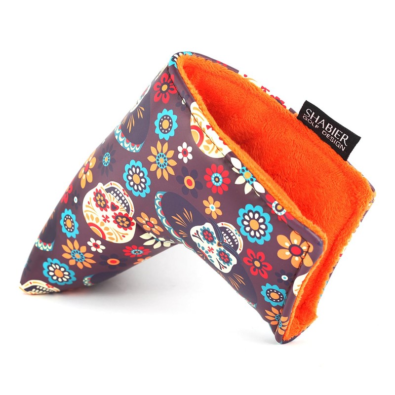 SHABIER Cubierta para putter de golf, diseño de calavera, cubierta