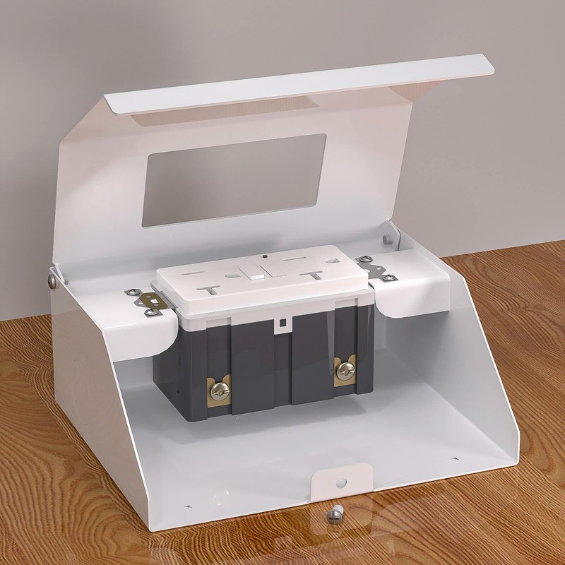 CQENPR Under Cabinet Outlet/Wall Distribution Box, 20 AMP GFCI Safety