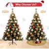 BSHSPX Gold Christmas Tree Skirt 21 Inches Mini Xmas Tree