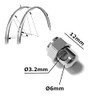 cyclingcolors Bluemels Bicycle Mudguard Strut Bolts Clamp Screws Screw Cable