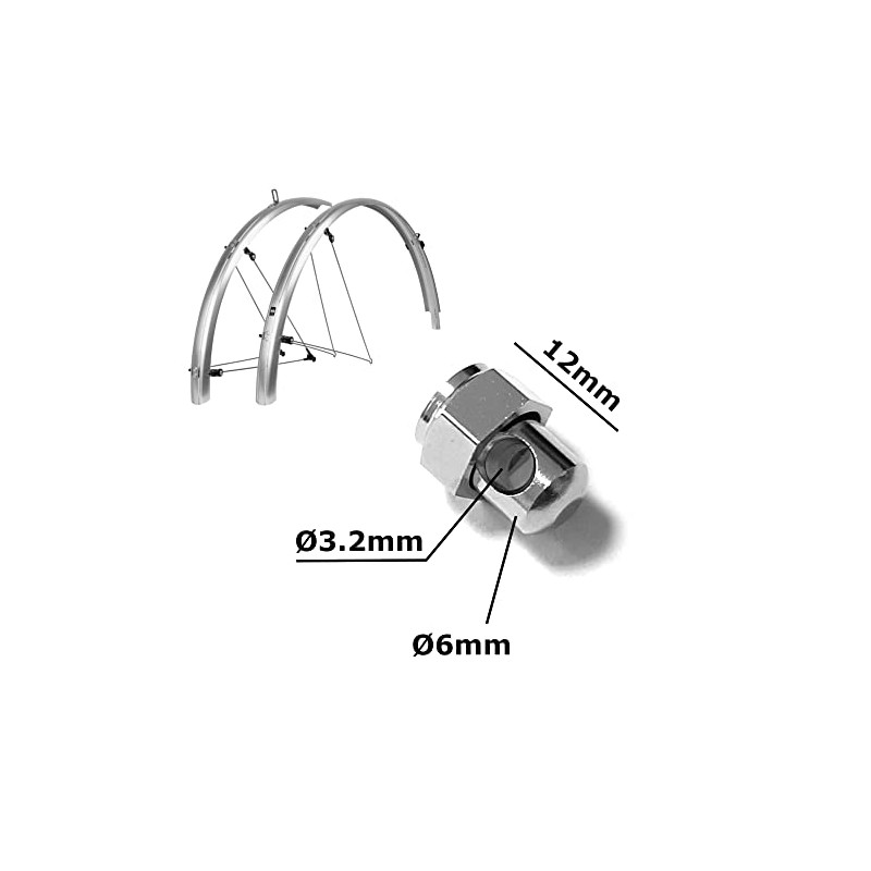 cyclingcolors Bluemels Bicycle Mudguard Strut Bolts Clamp Screws Screw Cable