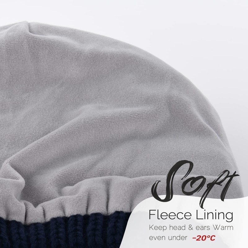 FURTALK Women's Beanie Hat, Warm, Winter-Wear with Soft Inner Lining,