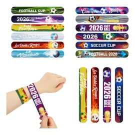 12 Pcs Juego De Pulseras Antiestrés Pop-it De Copa Del Mundo