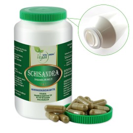 Vitaide Vegan® Schisandra Powder (Schizandra Wu Like Zi) 360 Vegetable Capsules, 620 mg of Pure Natural Powder, No Additives, Pure Natural without Additives