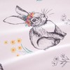 Catherine Lansfield Bunny Tails Ditsy Flowers Reversible Single Duvet Cover