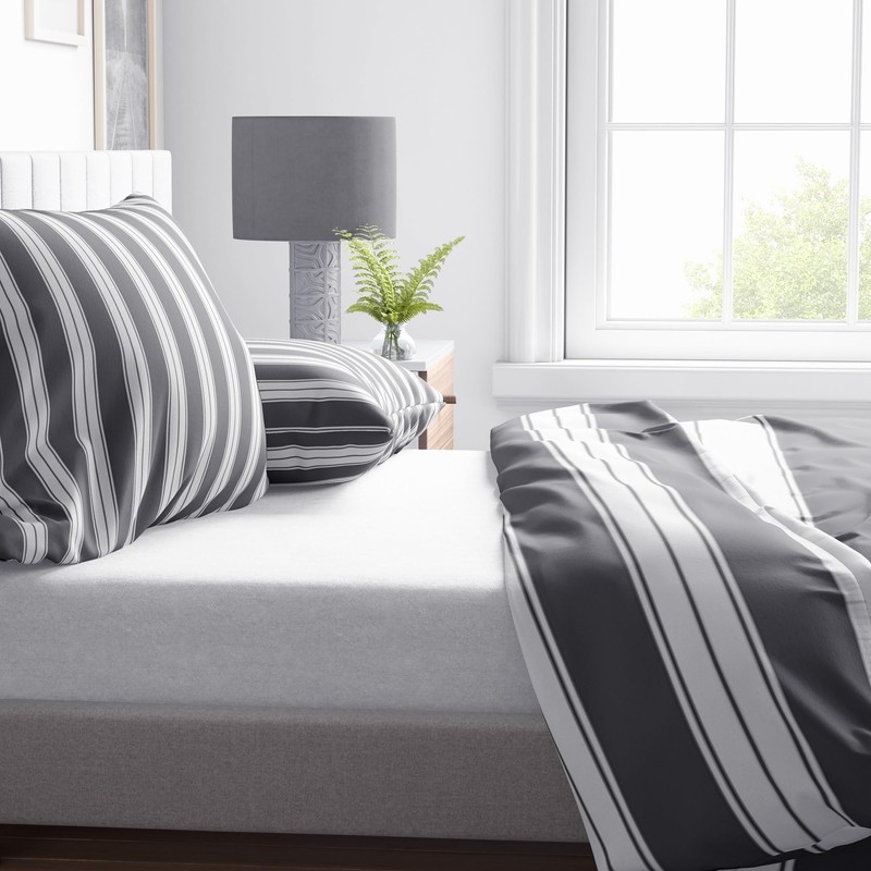 Leonado Vicenti Bed Linen Set Grey 135 x 200 cm