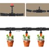 E-outstanding Tee Barbed Connector 10PCS Black 3/8 Inch to 1/4