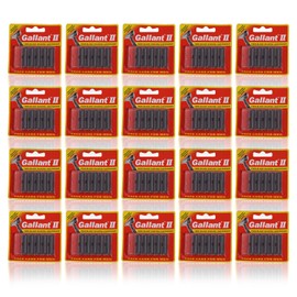 100 Count Gallant II Twin Blades Razor Cartridges for men pack of (20)(5 Cartridges Each)