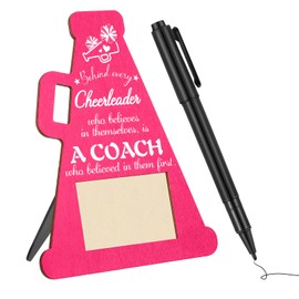 Cheer Coach Frame Gift Wooden Cheerleader Signature Frame with Pen