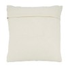 SARO LIFESTYLE Geometric Glam Dashed Woven Throw Pillow Cover, Natural,