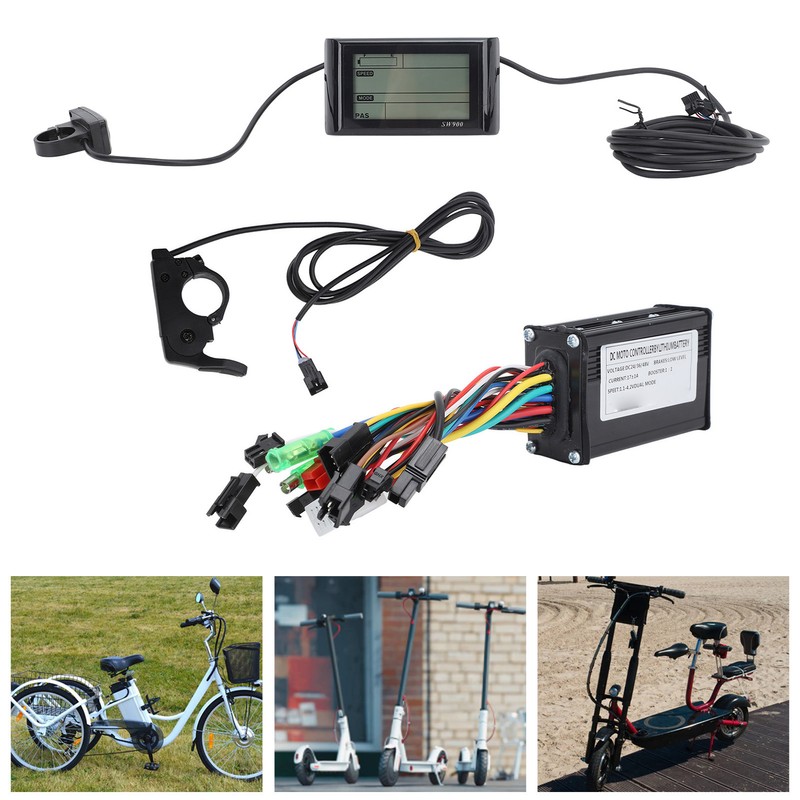 Electric Bike Conversion Kit 3 Mode 17A Controller SW900 Display