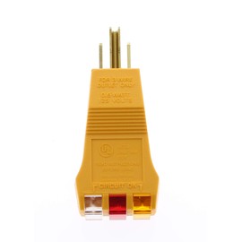 IDEAL INDUSTRIES INC. 61-035 E-Z Check Circuit Tester, 120VAC, Heavy Duty, Yellow
