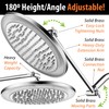 HotelSpa Giant 10" Rainfall Color-Changing LED Shower Head and FREE