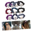 Minkissy 10pcs Crystal Hair Bands for Girls Elastic Seamless Ponytail
