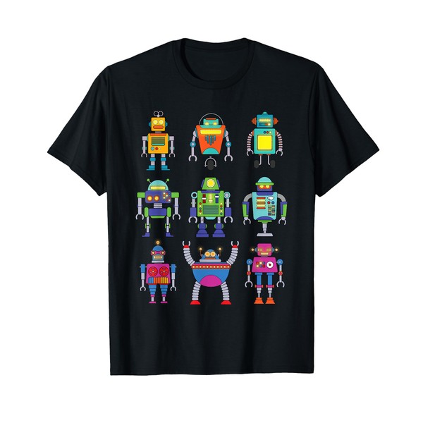 Robot Art For Boys Kids Toddler Science Robotics Engineer T-Shirt