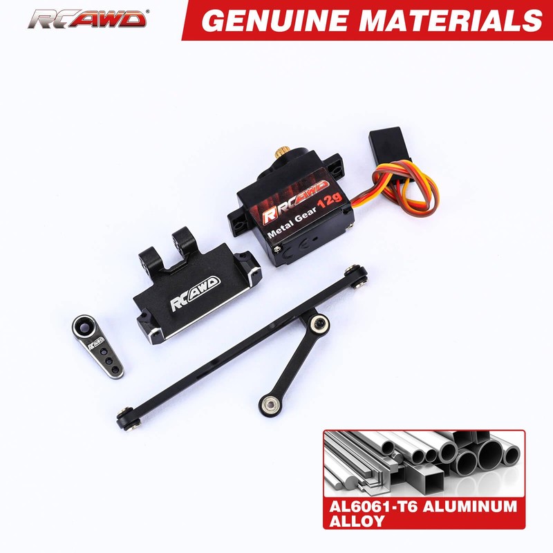 RCAWD SCX24 Steering Servo & SCX24 Servo Mount & SCX24