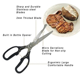 SD Queen Korean BBQ Kalbi Meat Cutting Scissors Large