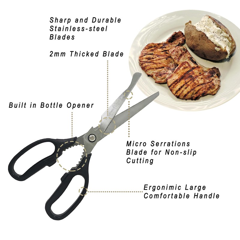 SD Queen Korean BBQ Kalbi Meat Cutting Scissors Large