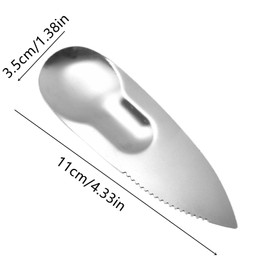 2 Pack Kiwi Spoon Knife, 2-in-1 Stainless Steel Fruit Cutter & Peeler - Multi-Use Kitchen & Travel Utensil