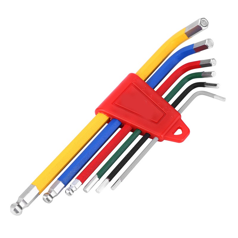 6PCS Aluminium Alloy Colorful Corrosion Resistance Bike Internal Hex Wrench