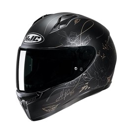 HJC C10 Epic Full Face Motorcycle Helmet Motorbike Scooter ACU Gold Crash Lid Black/Gold (M)