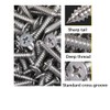 ANSIEDIO M4×16mm Stainless Steel Flat Head Phillips Wood Screws, 50