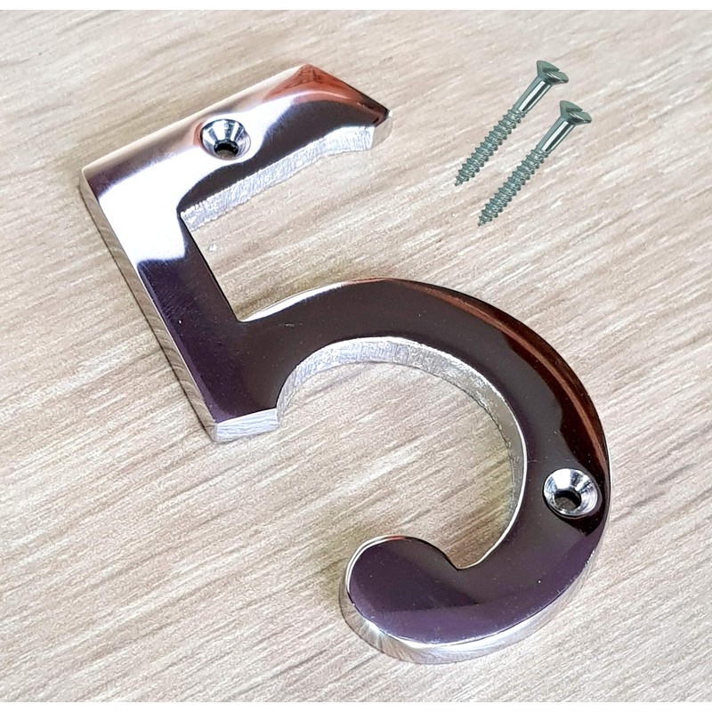 ESPLANADE 4" Brass House Number Plaque