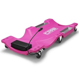 CAAP DRIVEN 40" Rolling Vehicle Repair Garage/Shop Creeper with LED Light, Padded Headrest, Dual Tool Trays and 6 Casters, CAAP-TOLS-CRP-T2-40-PR