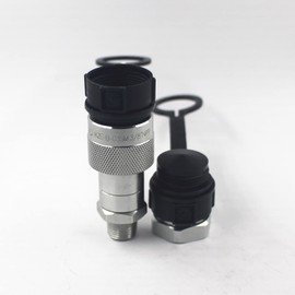 KZE-B-03 3/8'' NPT 10,000PSI Hydraulic High Pressure Quick Connect Coupling Quick Coupler Set Replaces Enerpac C-604