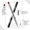 1Pcs Dual‑Ended Builder Gel Brush, Nail Art Brush for Polygel