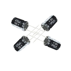 470uF 100V 16X25mm +/-20% -40 to +105°C 10 PCS Aluminum Electrolytic Capacitors,470uF 100V Capacitor,470uF Capacitor,100V Capacitor,470uF Capacitor 100V,100V 470uF Capacitor
