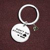 Nfyxcaz Funny Son Daughter Keychain from Mum Gag Gifts Keyring