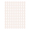 100pcs Paper Clips Portable Heart Shape Rustproof Electroplated Metal Paperclips