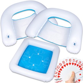 Zone Tech Game Station Set with Waterproof Playing Cards for Pool or Beach Blue/White (1 Game Set)