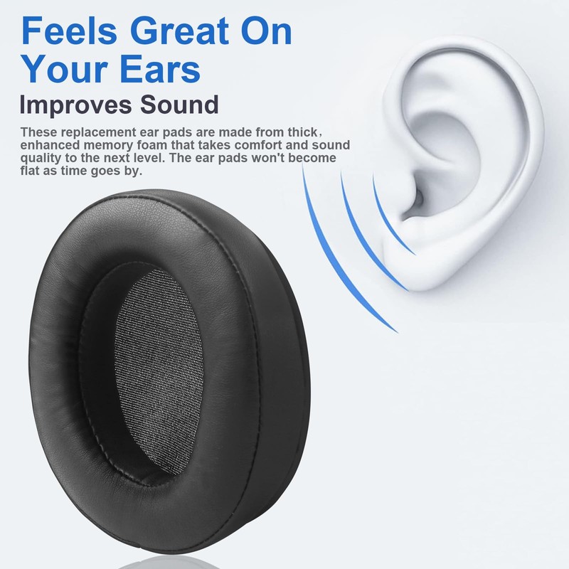 Ear Pads Replacement Ear Pads Cushions Compatible with Razer Nari,