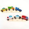 dasmöbelwerk Children's Coat Rack Wooden Car Coat Rack Hook Rack