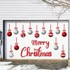 31PCS Christmas Garage Door Decorations Magnets - Merry Xmas Ball