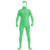 VSVO Face Open Zentai Spandex Bodysuit (Medium, Green)