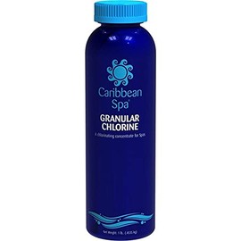 Caribbean Spa Fast Dissolving Granular Chlorine for Hot Tubs and Spas by Pool Stuff Express (1Lb)