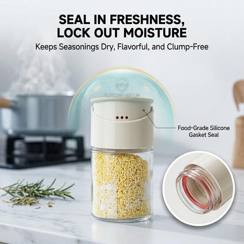 3.4 oz Table Salt Dispenser - Smart Seasoning Quantitative Shaker,