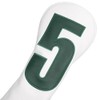 SHABIER White Golf Driver Headcover with No.5 Design for Golf