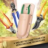 GRÜNTEK Premium Secateurs Holster Premium Natural Brown Genuine Leather Secure