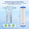 Cold Plunge Water Filter 10"x2.5", 4 Pcs 30 Micron Pleated