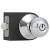 SCHLAGE F51A ORB 625 Orbit Knob Keyed Entry Lock, Bright